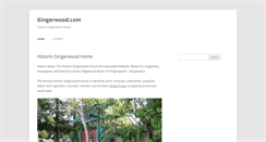 Desktop Screenshot of gingerwood.com