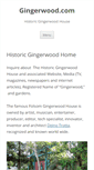 Mobile Screenshot of gingerwood.com